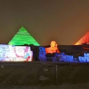 Sound and light show in Giza pyramids